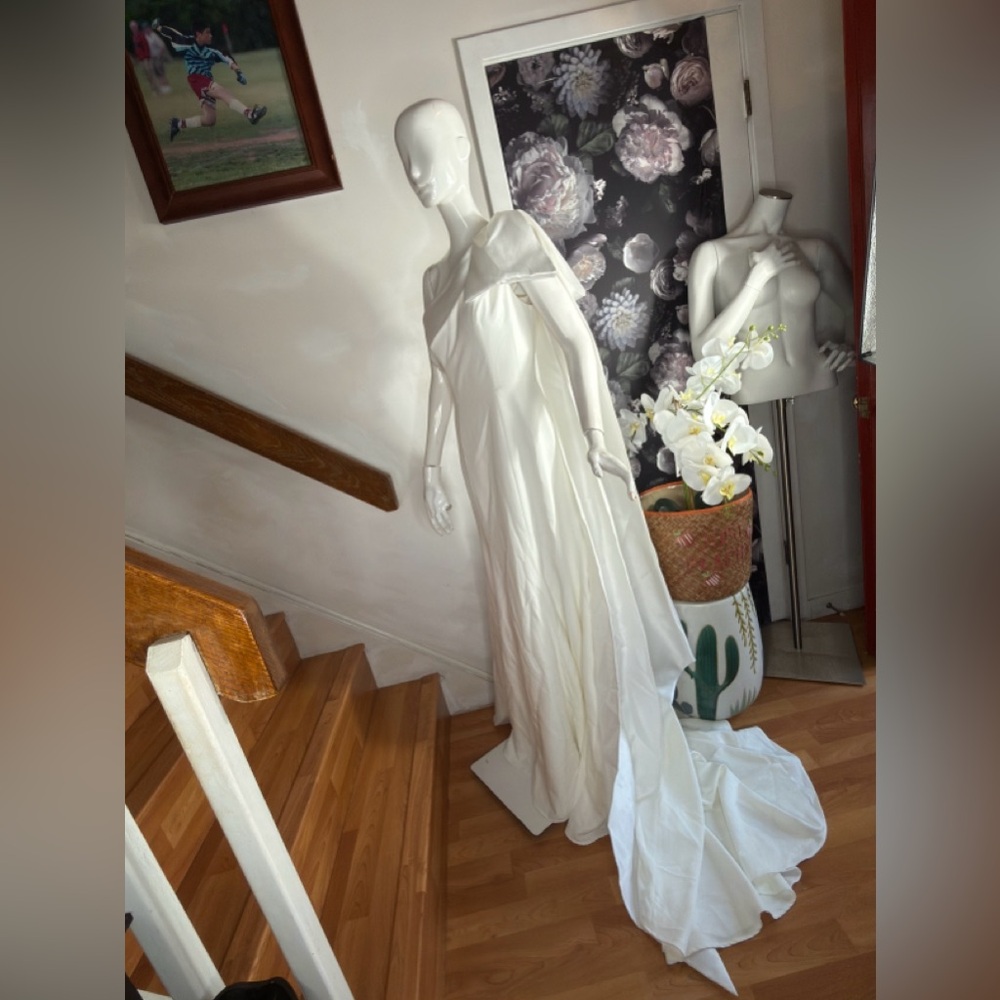 BHLDN X Jenny Yoo Tabitha One-Shoulder Wedding Gown - Picture 7 of 13